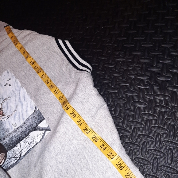 Vintage quilted lined animal print bomber unisex jacket - Picture 10 of 12